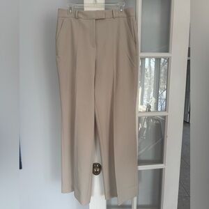 WHBM Biscotti Wide Leg Dress Pants Elegant Drape | Size 10R | NWT